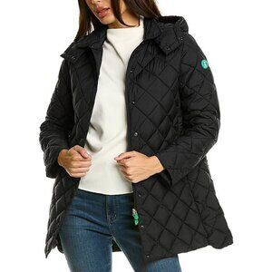 NEW $398 Save The Duck Edith Jacket!  Sm  Black  Quilted  Cruelty Free  Plumtech